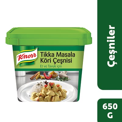 Knorr Tikka Masala Çeşni 650GR - Fırın ızgara ve tava yemeklerine uygundur.